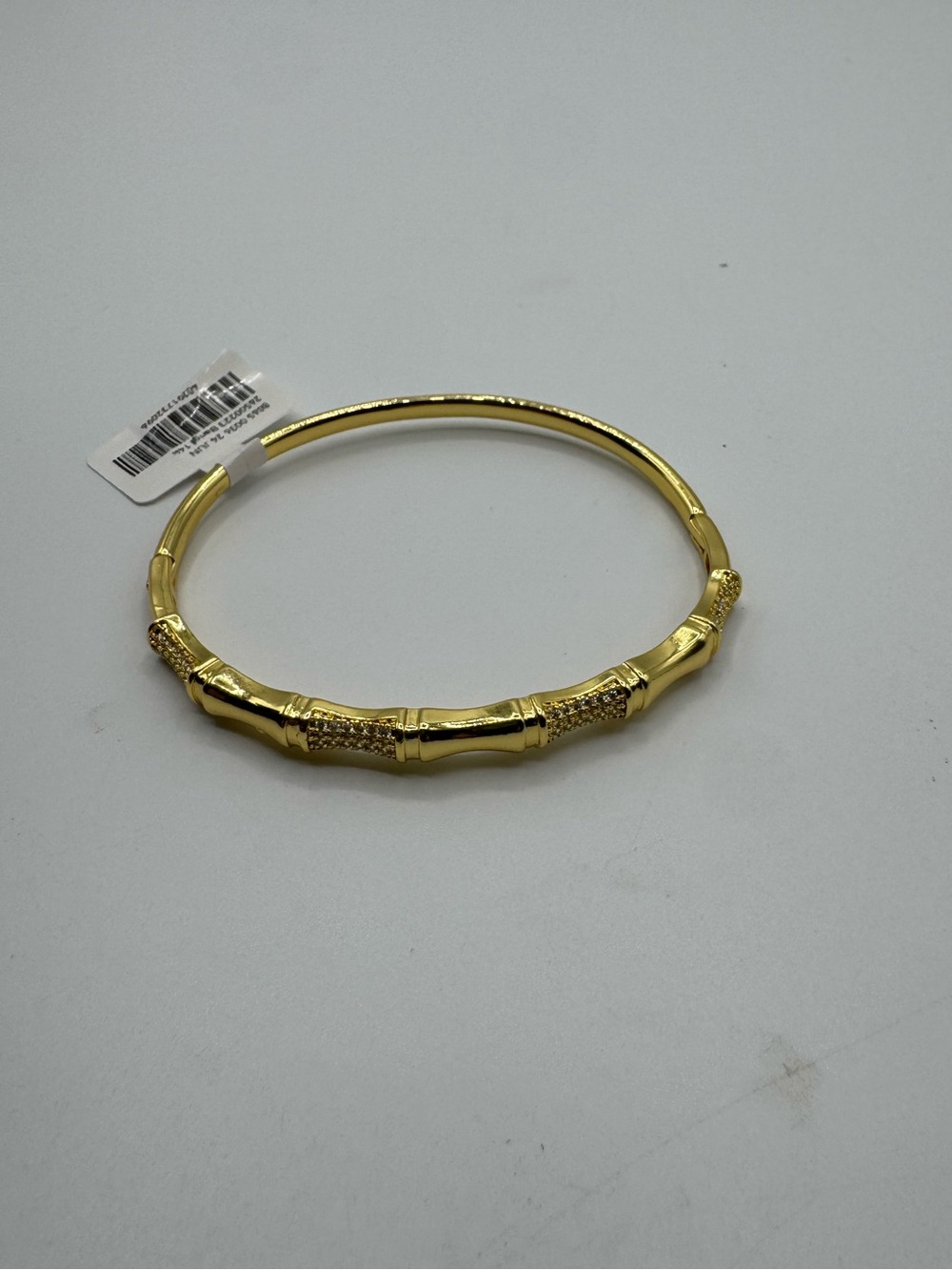 14k Bamboo Bangle - Picture 10 of 11